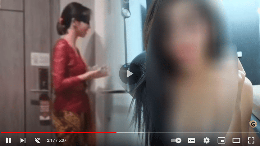 Video Wanita kebaya merah Viral